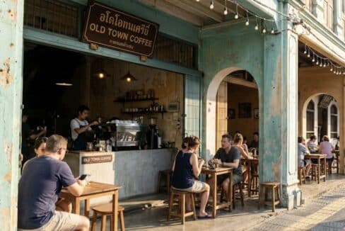 Phuket town coffee shop